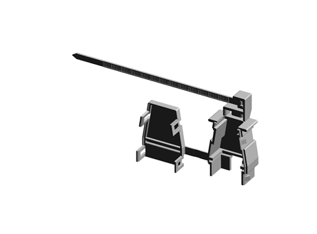 Molex 8 Way Strain Relief for use with Jr. Plug Housing, Jr. Receptacle Housing, Mini-Fit