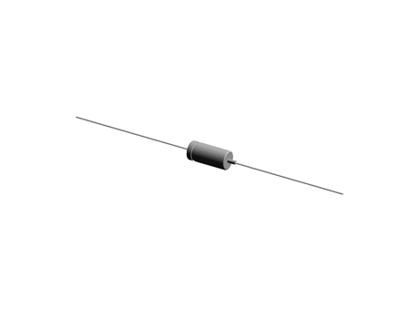 Axial AL cap, 0.47uF, 50V