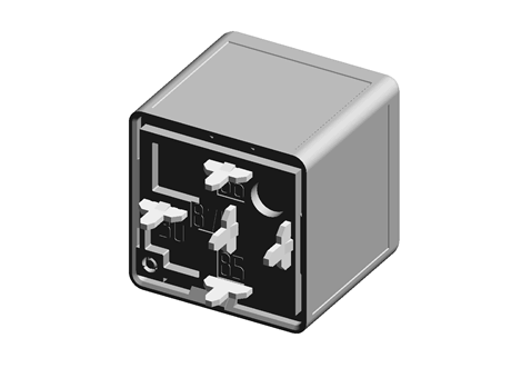 Power relay,12V,40A,SPCO,PCB,std,90 Ohm