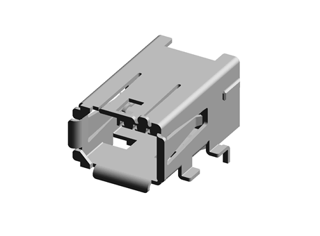 Header, Mini IO, 8 way Single Jack