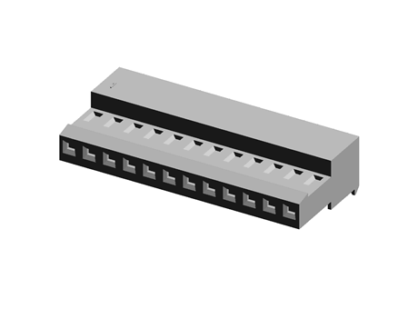 12 way MTA cable mount skt,2.54mm 22awg