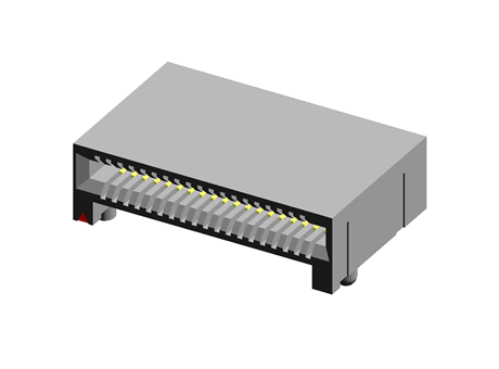 0.80 mm QSFP+ Edge Card Connector