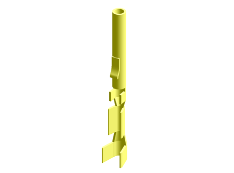 .050" Reel PK Crimp Contact 10µ Au