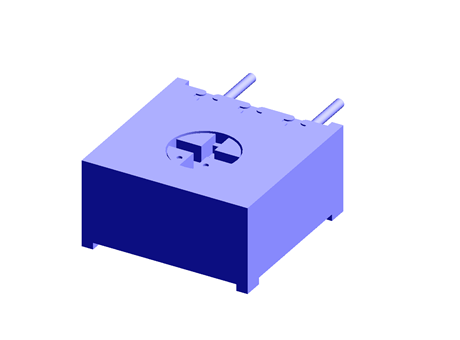 100Ω, Through Hole Trimmer Potentiometer 0.5W Bourns, 3386