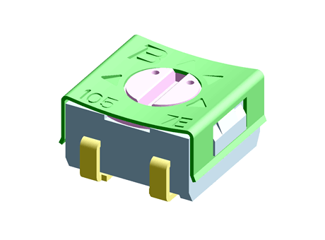 100kΩ, SMD Trimmer Potentiometer 0.25W Top Adjust Bourns, 3314
