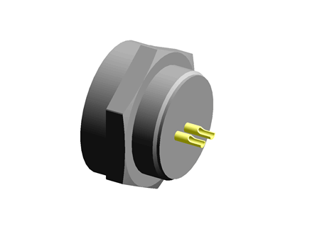 Magnetic Connector 2P, 5A - Panel mount