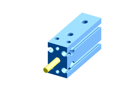 SMC Pneumatic Multi-Mount Cylinder CU Series, Double Action, Single Rod, 10mm Bore, 10mm stroke