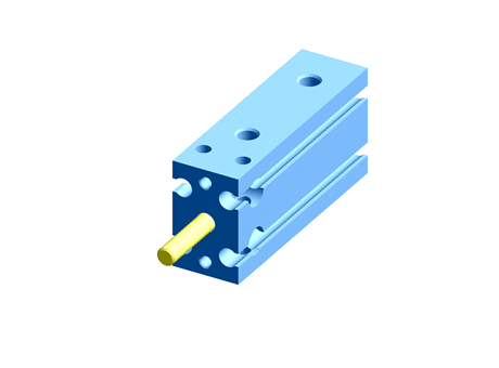SMC Pneumatic Multi-Mount Cylinder CU Series, Double Action, Single Rod, 10mm Bore, 15mm stroke