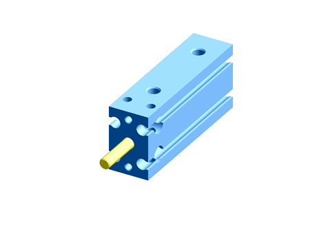 SMC Pneumatic Multi-Mount Cylinder CU Series, Double Action, Single Rod, 10mm Bore, 20mm stroke