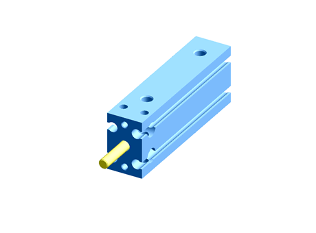 SMC Pneumatic Multi-Mount Cylinder CU Series, Double Action, Single Rod, 10mm Bore, 30mm stroke