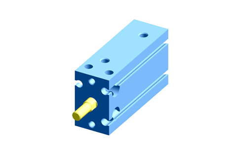 SMC Pneumatic Multi-Mount Cylinder CU Series, Double Action, Single Rod, 16mm Bore, 20mm stroke