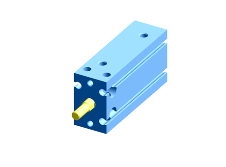 SMC Pneumatic Multi-Mount Cylinder CU Series, Double Action, Single Rod, 16mm Bore, 25mm stroke