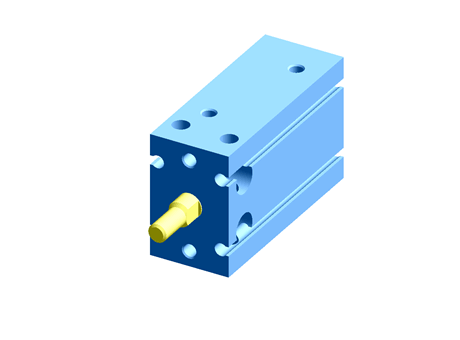 SMC Pneumatic Multi-Mount Cylinder CU Series, Double Action, Single Rod, 20mm Bore, 20mm stroke