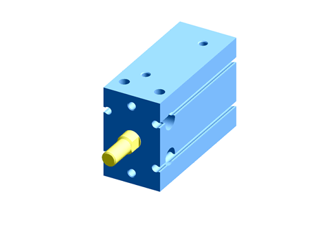 SMC Pneumatic Multi-Mount Cylinder CU Series, Double Action, Single Rod, 25mm Bore, 25mm stroke