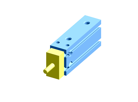 SMC Pneumatic Multi-Mount Cylinder CUK Series, Double Action, Single Rod, 10mm Bore, 20mm stroke