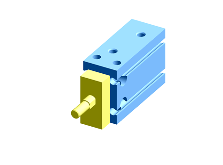 SMC Pneumatic Multi-Mount Cylinder CUK Series, Double Action, Single Rod, 16mm Bore, 10mm stroke