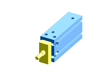 SMC Pneumatic Multi-Mount Cylinder CUK Series, Double Action, Single Rod, 16mm Bore, 30mm stroke