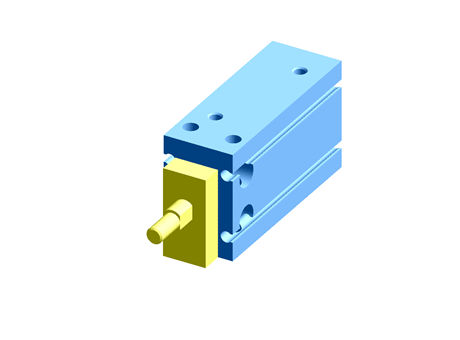 SMC Pneumatic Multi-Mount Cylinder CUK Series, Double Action, Single Rod, 20mm Bore, 25mm stroke