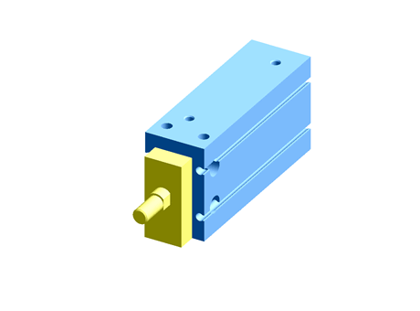 SMC Pneumatic Multi-Mount Cylinder CUK Series, Double Action, Single Rod, 25mm Bore, 50mm stroke
