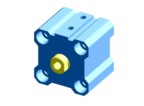 RS Group - Free CAD models - SMC Pneumatic Compact Cylinder 25mm Bore ...