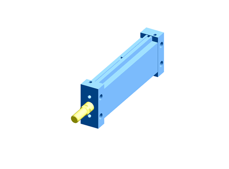 SMC Pneumatic Multi-Mount Cylinder MU Series, Double Action, Single Rod, 25mm Bore, 100mm stroke