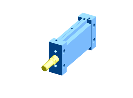 SMC Pneumatic Multi-Mount Cylinder MU Series, Double Action, Single Rod, 25mm Bore, 50mm stroke
