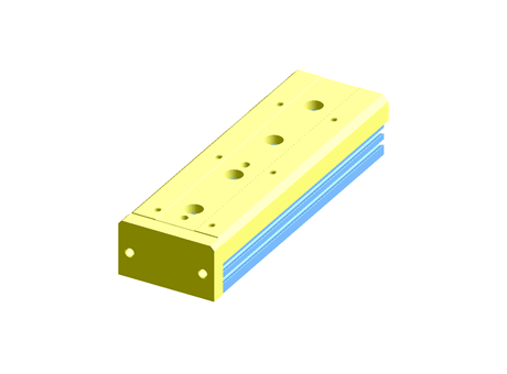 SMC Slide Unit Actuator Double Action, 12mm Bore, 75mm stroke