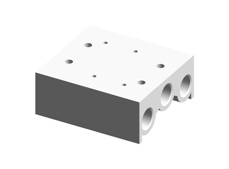 SMC 2 stations G 1/4 Manifold 1/4 in G