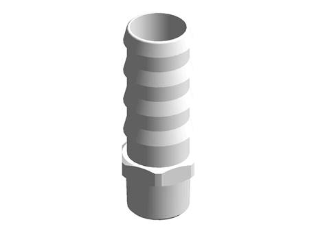 ADAPTOR RUBBER HOSE 16MMX3/8"