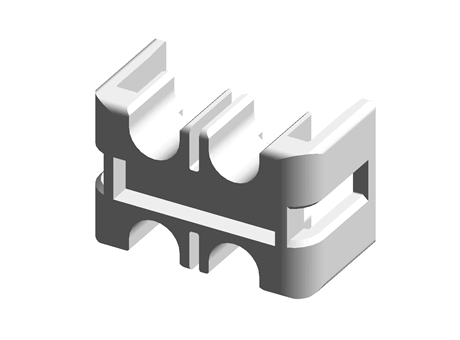 Hirose EnerBee DF33C Series 4 Way Double Row Retainer for use with Internal Power Source