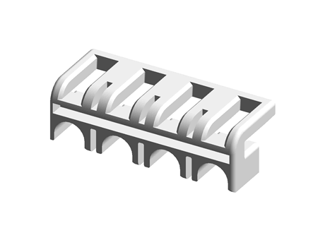 Hirose EnerBee DF33C Series 4 Way Single Row Retainer for use with Internal Power Source