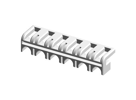 Hirose EnerBee DF33C Series 6 Way Single Row Retainer for use with Internal Power Source