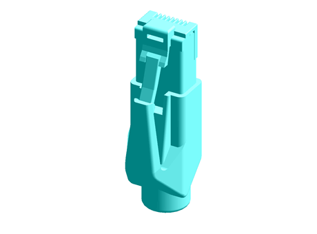 Hirose RJ45 RJ Connector Hood, Red 13.4mm Length