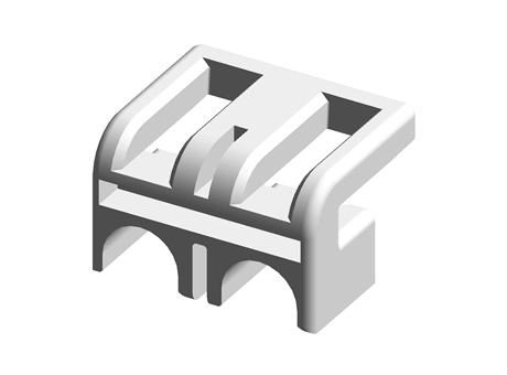 Hirose EnerBee DF33C Series 2 Way Single Row Retainer for use with Internal Power Source