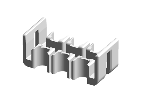 Hirose EnerBee DF33C Series 6 Way Double Row Retainer for use with Internal Power Source