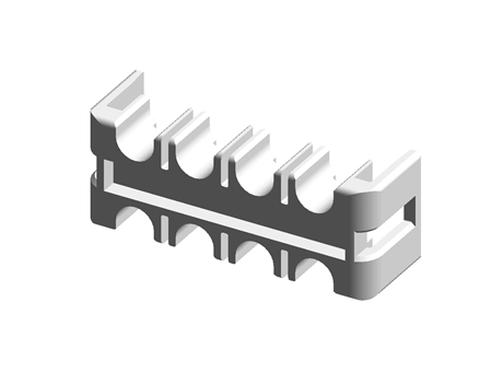Hirose EnerBee DF33C Series 8 Way Double Row Retainer for use with Internal Power Source
