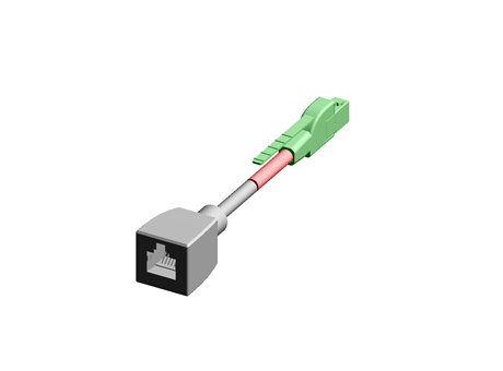 TE Connectivity Black Cat5e Cable 250mm Male RJ.5/Male RJ45
