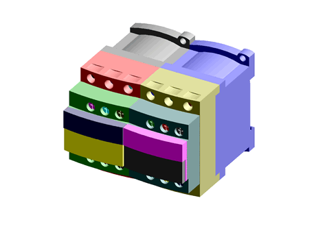 RS Group - Free CAD models - Schneider Electric TeSys D Contactor, 24 V ...