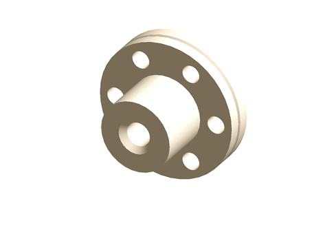 Flanged Lead Screw Nut 6.35x25.4