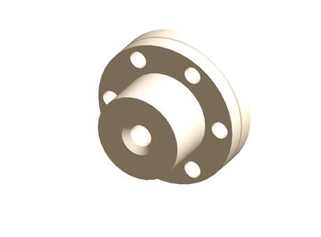 Flanged Lead Screw Nut 10x12