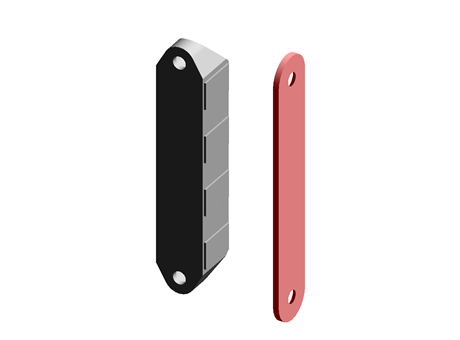 Screw-on magnetic catches + counterplate