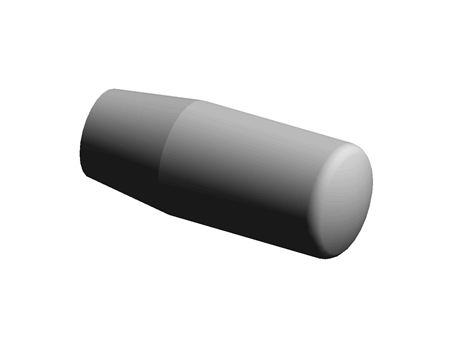 Soft Touch handle, M8x65mm