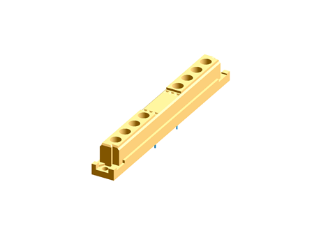 24way 8 cavities DIN41612 socket,4-4.5mm