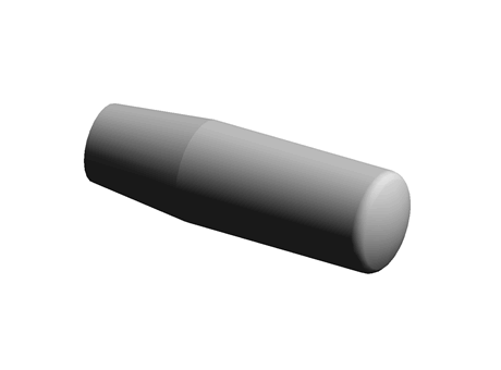 Soft Touch handle, M12x90mm