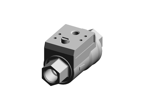 1/2in NC electro pneumatic axial valve