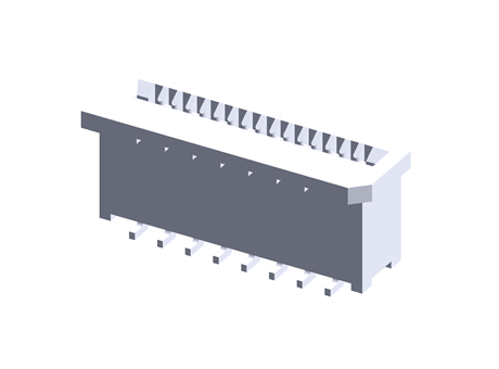 RS Group - Free CAD models - Molex 78119 Series 0.5mm Pitch 16 Way SMT ...