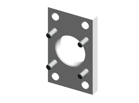 FNC-40 Cylinder Flange mounting
