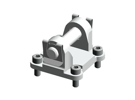 Coated Aluminium Swivel Flange, 63mm