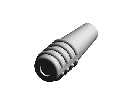 TE Connectivity 1 Way Strain Relief Boot for use with RG-140/U, RG-59 B/U, RG-62 A/U, URM70, URM90