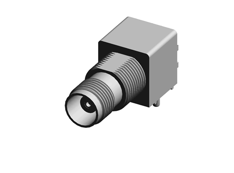 TE Connectivity Right Angle 50Ω Through Hole TNC Connector, Solder Termination
